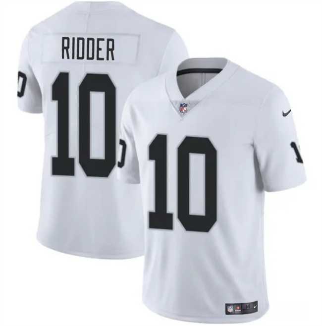 Men & Women & Youth Las Vegas Raiders #10 Desmond Ridder White 2024 Vapor Stitched Jersey